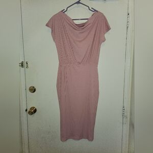 Soft pink bodycon dress